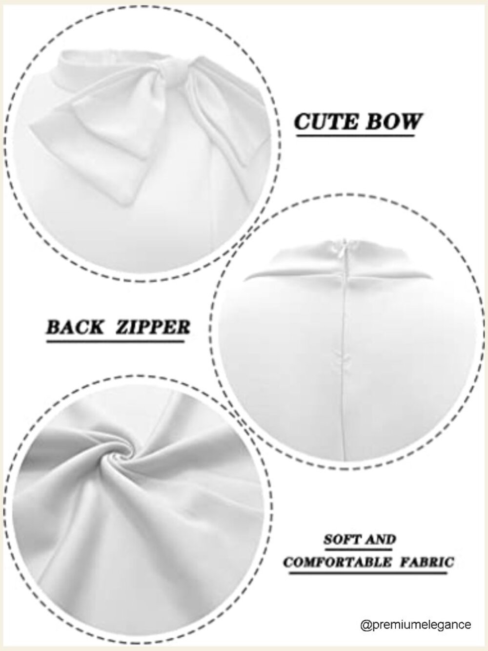 Peplum Bodycon Pencil Dress with Bow and Ruffle Details - Picture 4 of 6